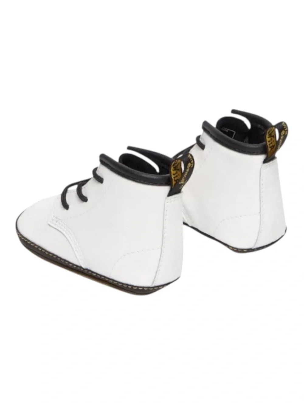 Dr Martens NEWBORN 1460 AUBURN LEATHER BOOTIES, White, Like New